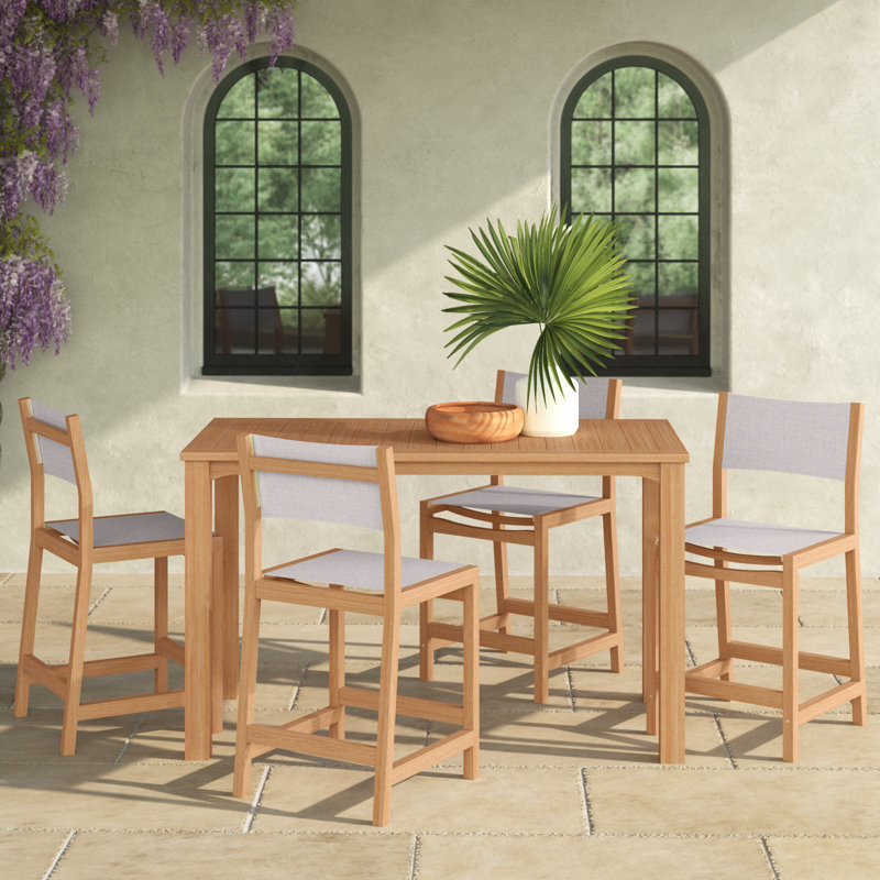 Ensemble repas 5 pièces Trakas Pearl, Blanc