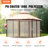 10 Ft. W x 10 Ft. D Metal Patio Gazebo
