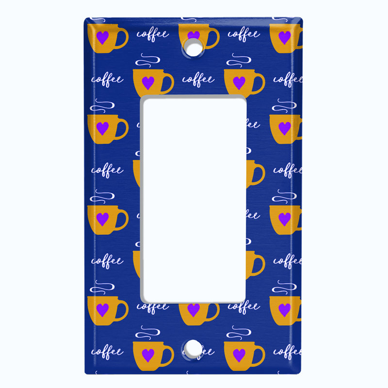 Plaque murale berçante 1 tasse, Bleu foncé