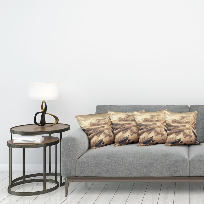 Fabric Reversible Throw Pillow, 24"H x 24"W