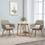 Chaise avec accoudoirs en bois massif Josué-1322412745