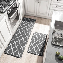 20x55 Oversized Cushioned Anti-fatigue Kitchen Runner Mat Scroll