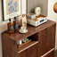 Commode décorative rétro en bois massif-1665254272