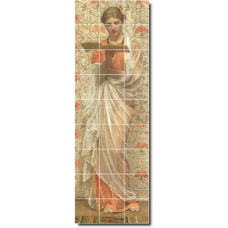 Carreau de céramique décorative 36 po x 108 po 12 po x 12 po, Femme 06285
