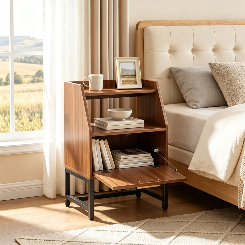40 cm W Bedside Table