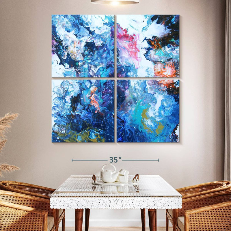 Avery Pouring III, 50" H x 50" W