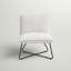 Chaise d'appoint rembourrée en sherpa Vicolo avec pieds en métal-41899465