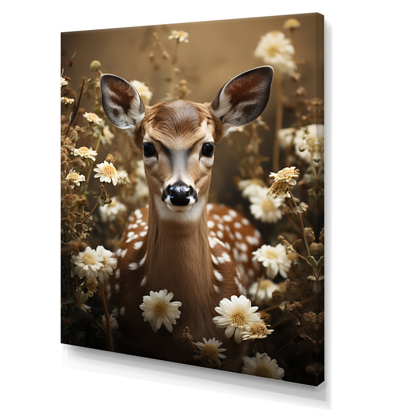 «Altarichard Deer Serene Grace I», reproduction sur toile, Toile tendue, H 32 po x l 16 po x P 1 po