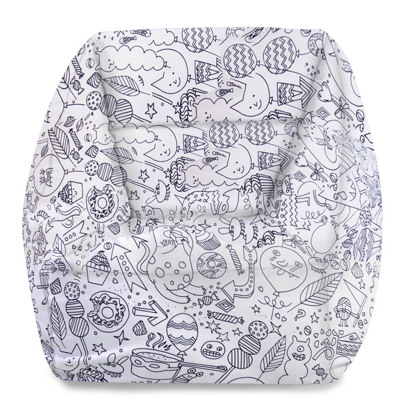 Bean Bag Chair Structured Seat for Kids, Teens and Adults, Comfy Bean Bean Bag Chair for Gaming, Reading and Watching TV, Coronado Chair, Multiple Colors and Fabrics