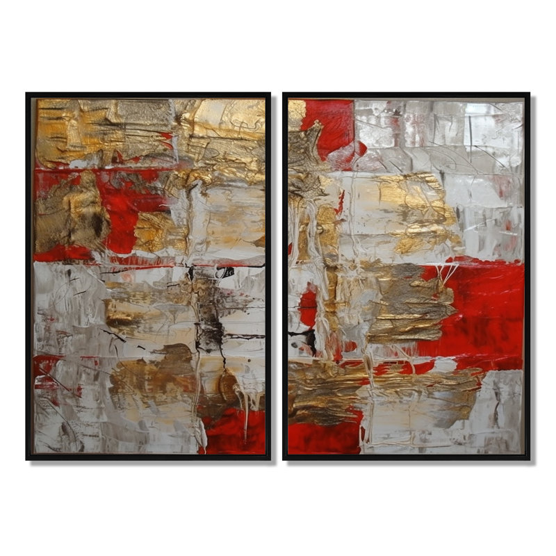 Lauri - Peinture, grande et grande toile, art mural, Noir, H 36 po x l 48 po, Impression encadrée sans passe-partout