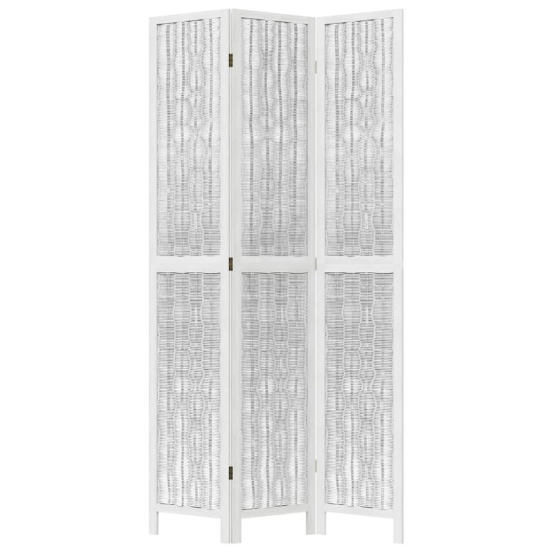 Alexzavier Solid Wood Accent Room Divider, White, 220cm H x 110cm W