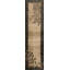 Neutral Cream and Gray Antique Minimalist Chinese Deco Hallway Runner Rug