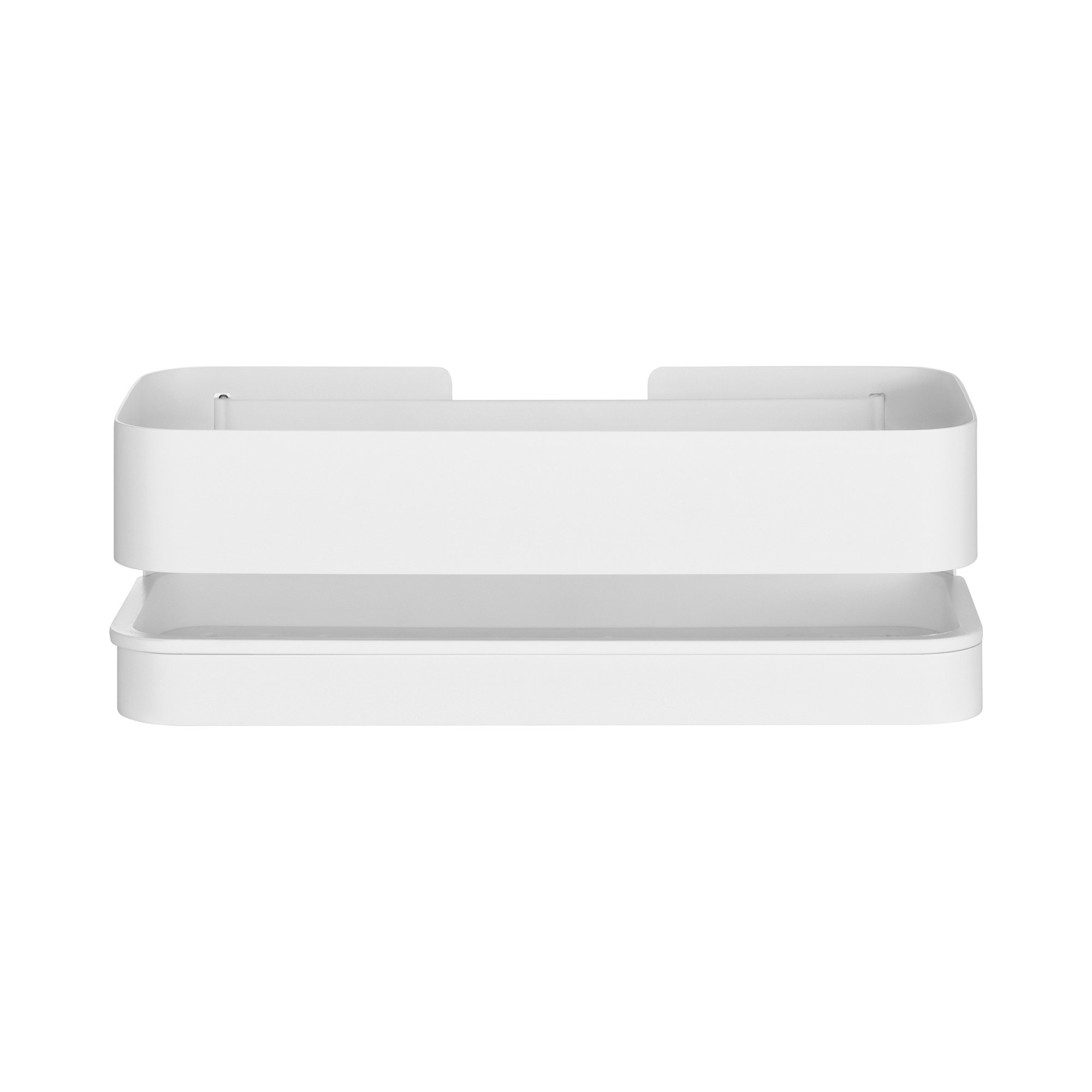 NEXIO Stainless Steel Shower Shelf, 3.3465" H x 9.8425" W x 4.7244" D, Black