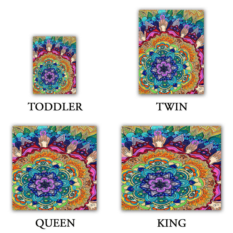 Polyester Floral Duvet Cover, 1 Twin Duvet Cover + 1 Standard Sham