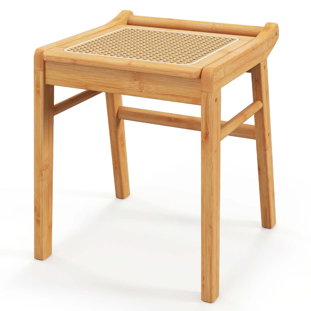 Huftalen Solid Wood Accent Stool Bay Isle Home™