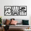 Accessoire mural décoratif en métal-1831191520