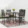 Square 4 - Person Outdoor Bar Height Dining Set with 29"W Stools