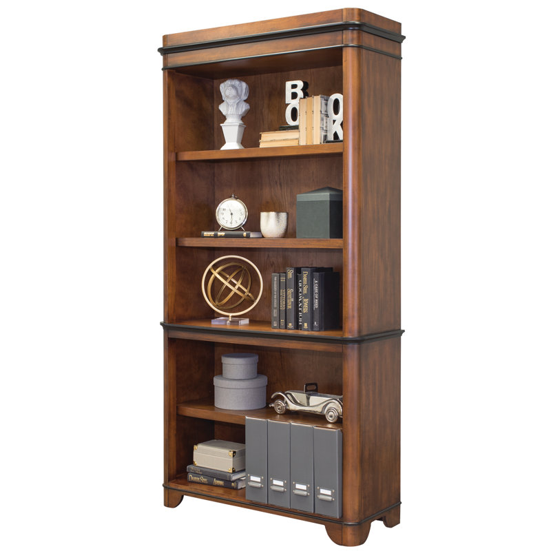 Bibliothèque standard en bois massif H 76 "x l 37,5" Alder