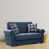 Mélange de polyester bleu marine
