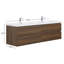 Ensemble de meuble-lavabo double mural 71 "