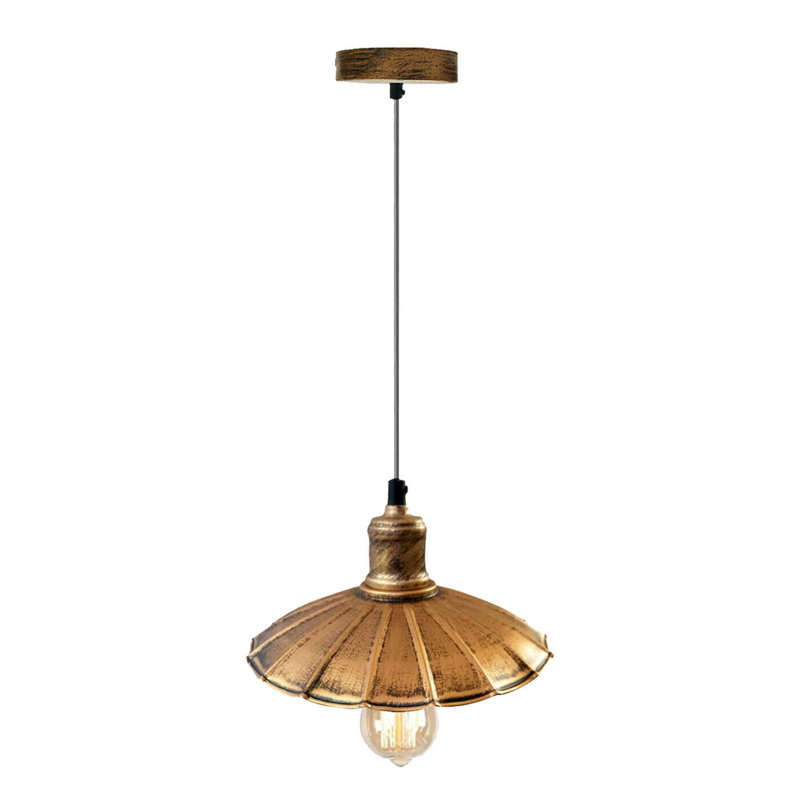 Bunceton 1 - Light Black Pendant, Brushed Copper