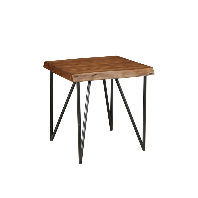 Ikerne Solid Wood Top End Table