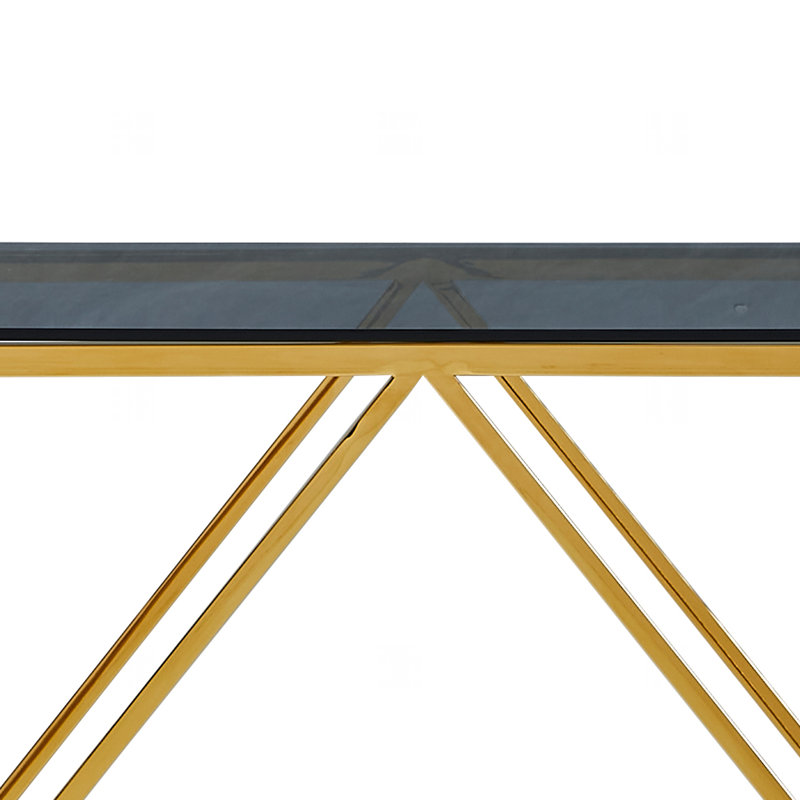 Briant 120cm Glass Top Console Table