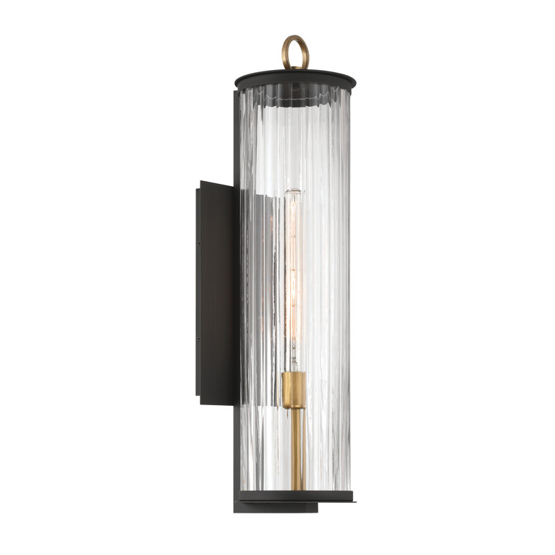 1 Applique murale d'extérieur 1 lumière, H 27,5 po x l 7 po x P 8,5 po