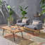 Causeuse d'extérieur avec table basse Canoga