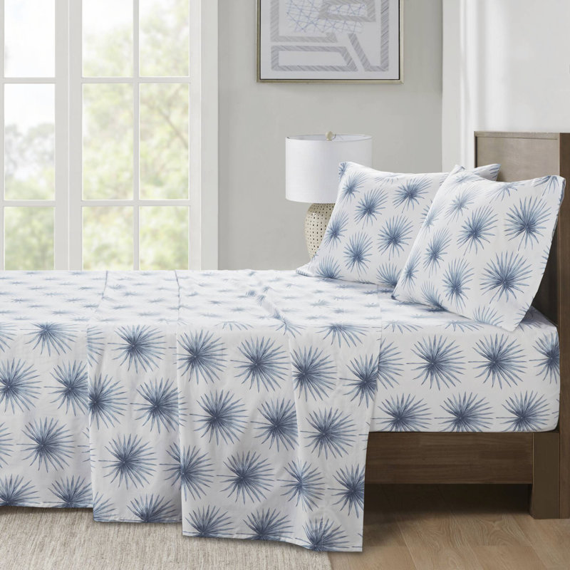 Ensemble de draps 200 fils 200 fils, Ensemble de draps pour très grand lit avec 2 taie