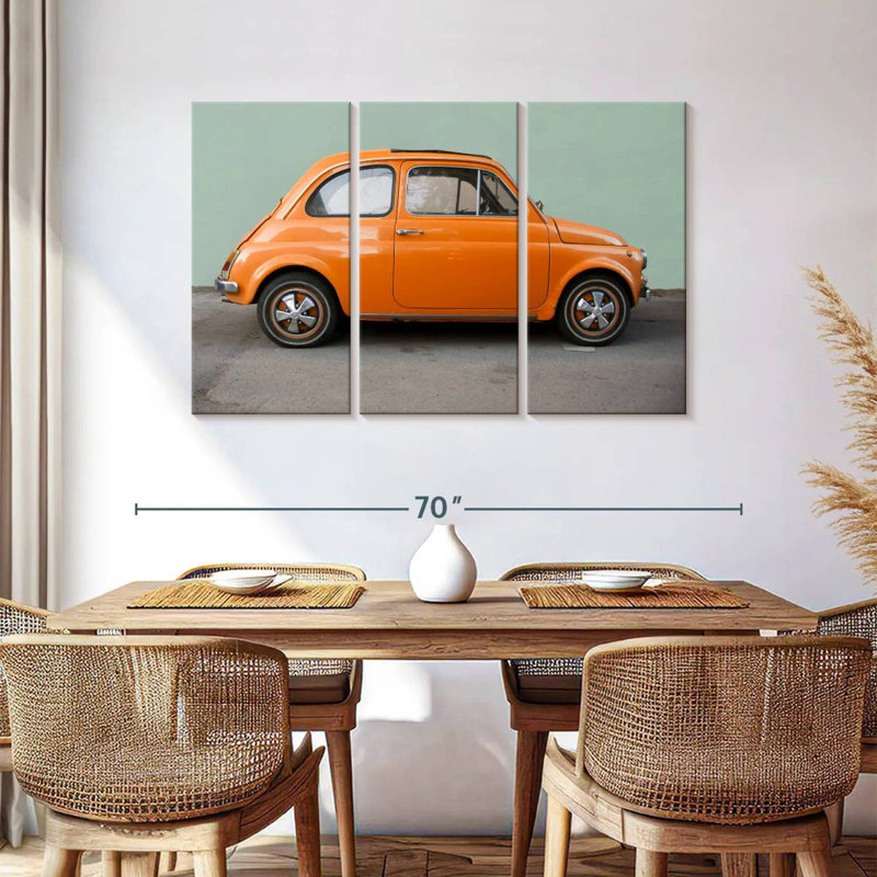 Fiat 500, 36" H x 57" W