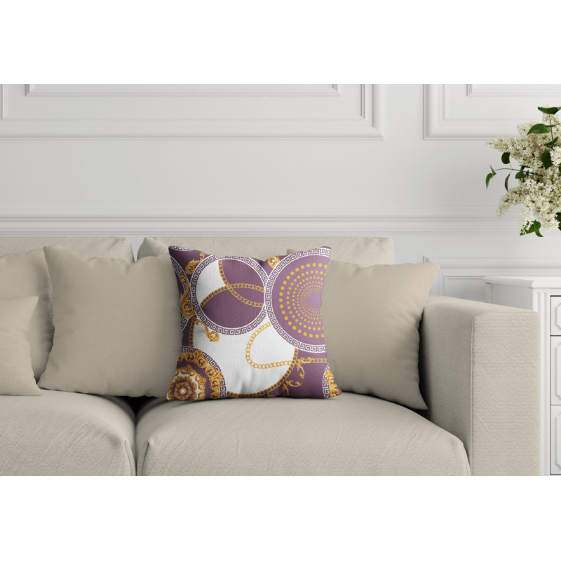 Housse de coussin d'extérieur Huxley, L 15 po x H 15 po, Moutarde