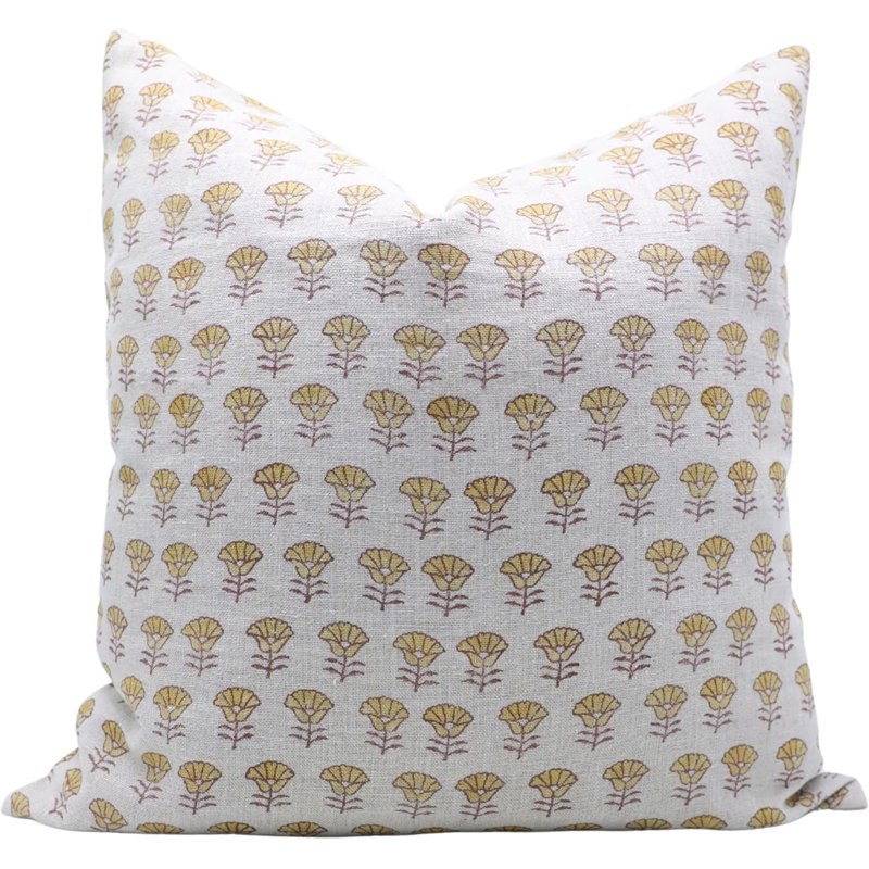 Housse de coussin à motif de blocs Fab Divine - Accessoire de décoration intérieure parfaite, Kohinoor, H 20 po x l 12 po