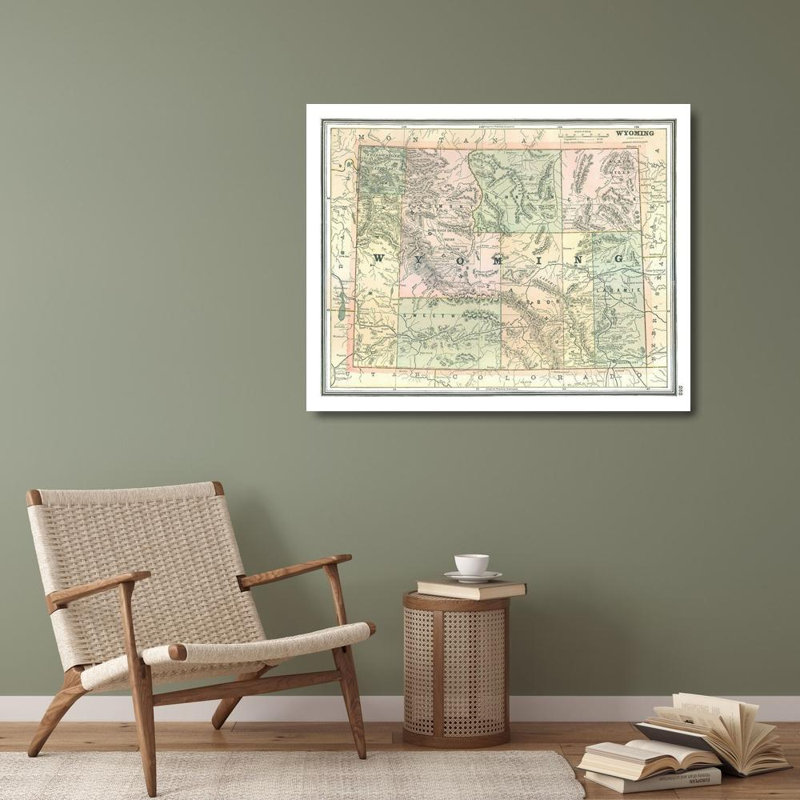 Art sur toile tendue avec Winston Porter Johnson, Wyoming, Johnson, 1888 USWY0004, H 28 po x l 34 po
