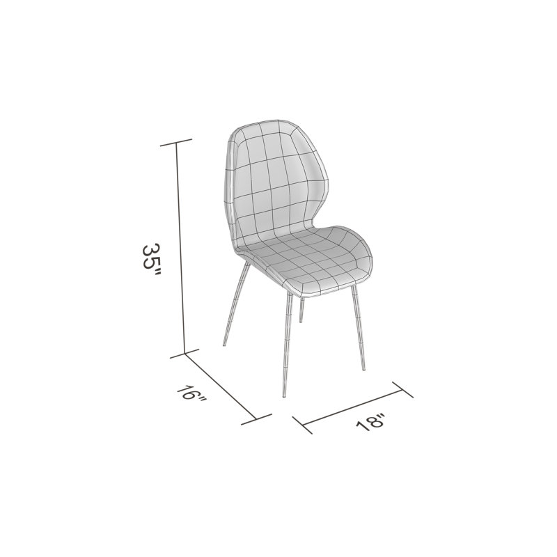 Chaise d'appoint en microfibre / microsuède Kliti