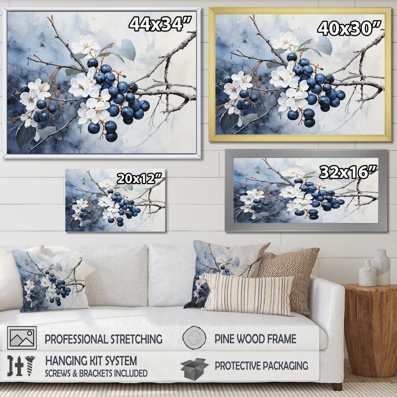 Impression sur toile Minimalisme Vineyard Dreamscape III, Cadre doré simple, H 30 po x l 40 po x P 1,5 po