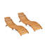 Armond 72.25" Long Foldable Acacia Chaise Lounge-117045090-117045089