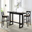 Upholstered Counter Stool with Solid Wood Frame