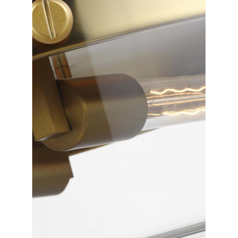 Garrett 2 - Light Flush Mount, Burnished Brass