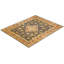 Tapis bleu / orange / jaune en laine noué à la main de conception unique 7 pi 10 po x 9 pi 10 po Tyonia Mogul