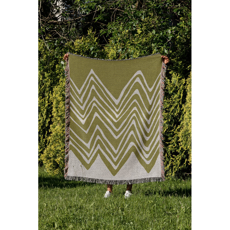 Couverture Addai , H 60 po x l 80 po (grand), Chartreuse