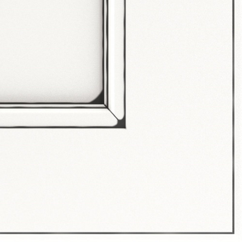 Échantillon de porte à accès complet Dwelling, Bois manufacturé (MDF), Whitecap avec glacis noir