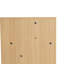 Petites tablettes de rangement murales de 24 pouces, convenant à une petite salle de bain, bureau, pièce de rangement, chêne original