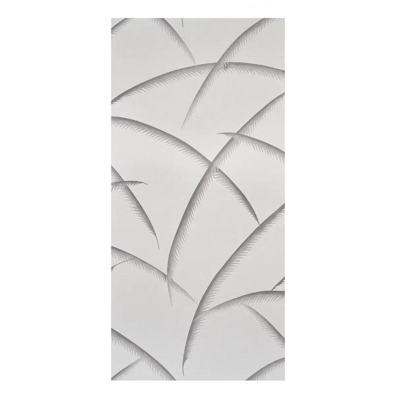 Deco Palms Wallpaper, Charcoal
