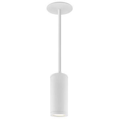  2.5-Inch LED Cylinder Pendant Light With 6FT Adjustable Cord, 5CCT 2700K–5000K, 1100LM, 15W, Dimmable, CRI90, 120-277V, ETL Listed, White