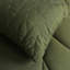 Ensemble d'édredon 9 pièces en microfibre brossée dans un lit de couleur verte dans un sac-107653457