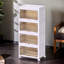 4 Tier Stackable Storage Bins Containers With Wheels For Home Living Room Office Closet