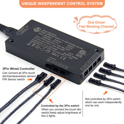 24V Black Electronic Transformer