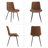 Upholstered Dining Chair with Carbon Steel Legs (Set of 4)-124579587-124568719