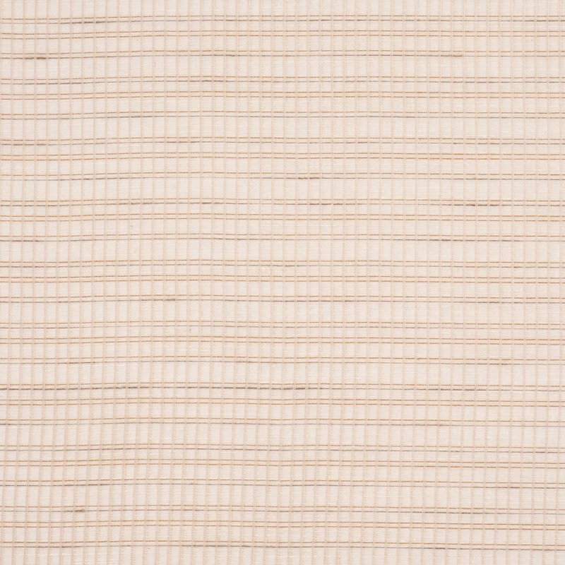 Schumacher X Patterson Flynn Payton Linen Sheer Grid Fabric, Tan